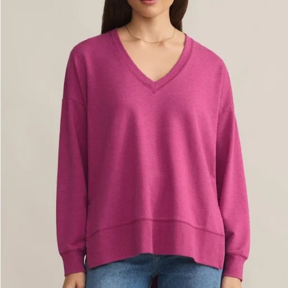 Z Supply Pink V-Neck relaxed weekender